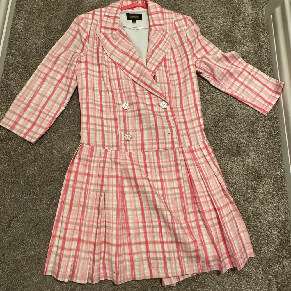 Alexia Admor Dress- pink and white